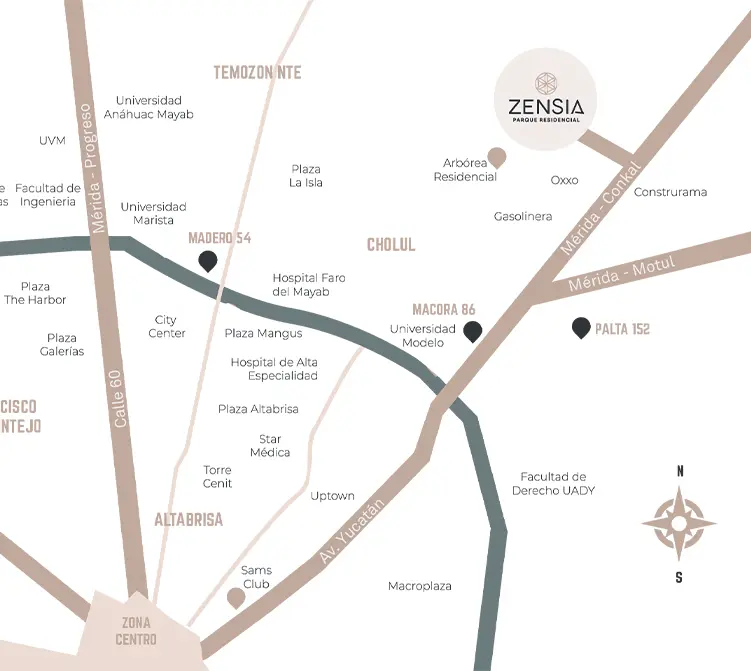 Ubicación Zensia
